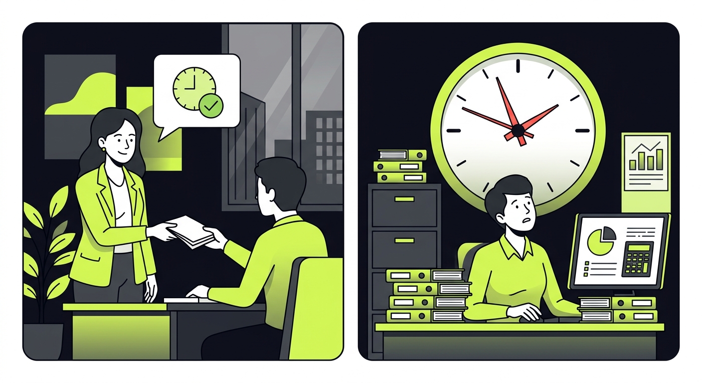 A comic strip showing a client saying 